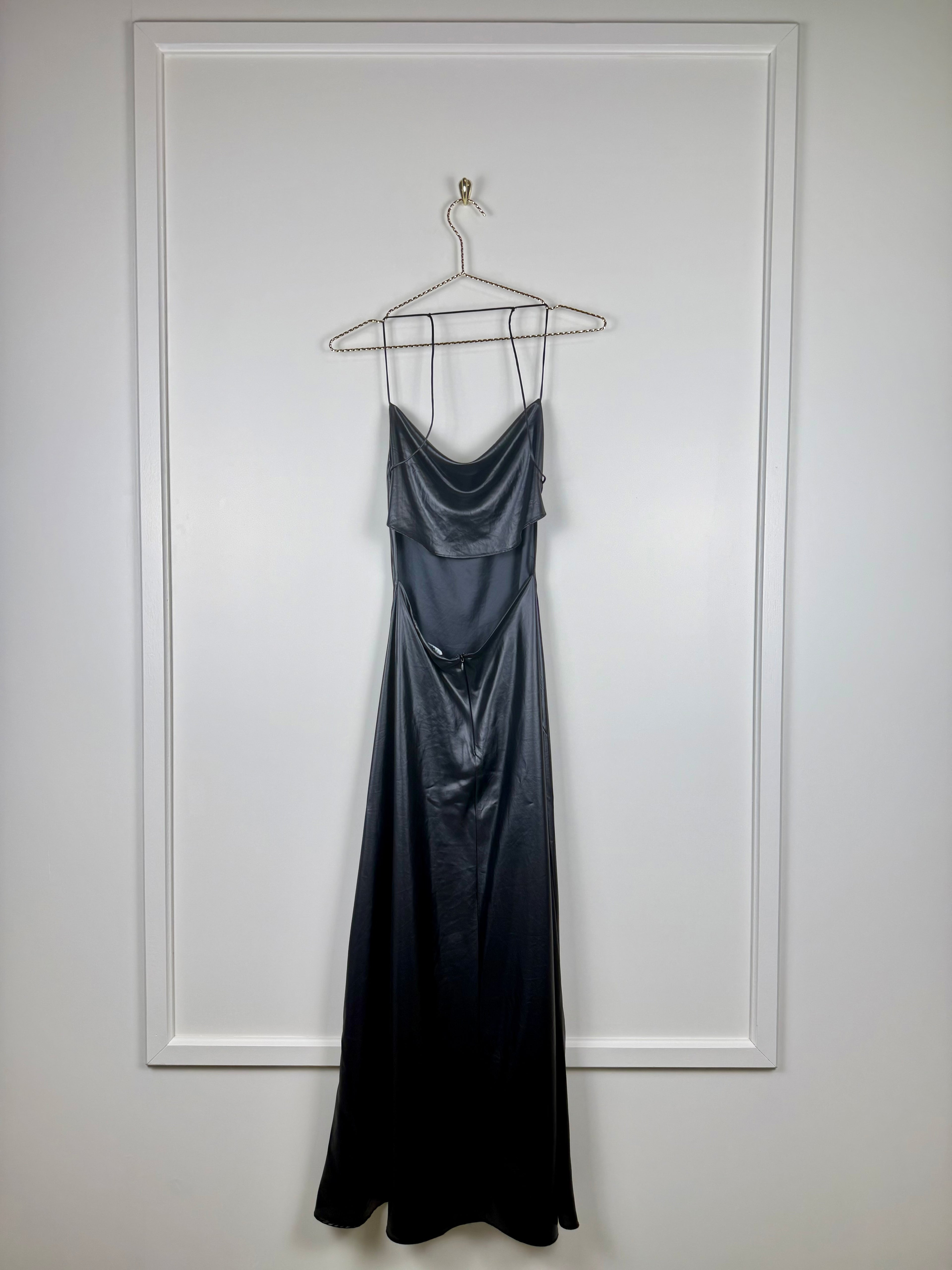 Zara Shiny Dress Black Sz. XS