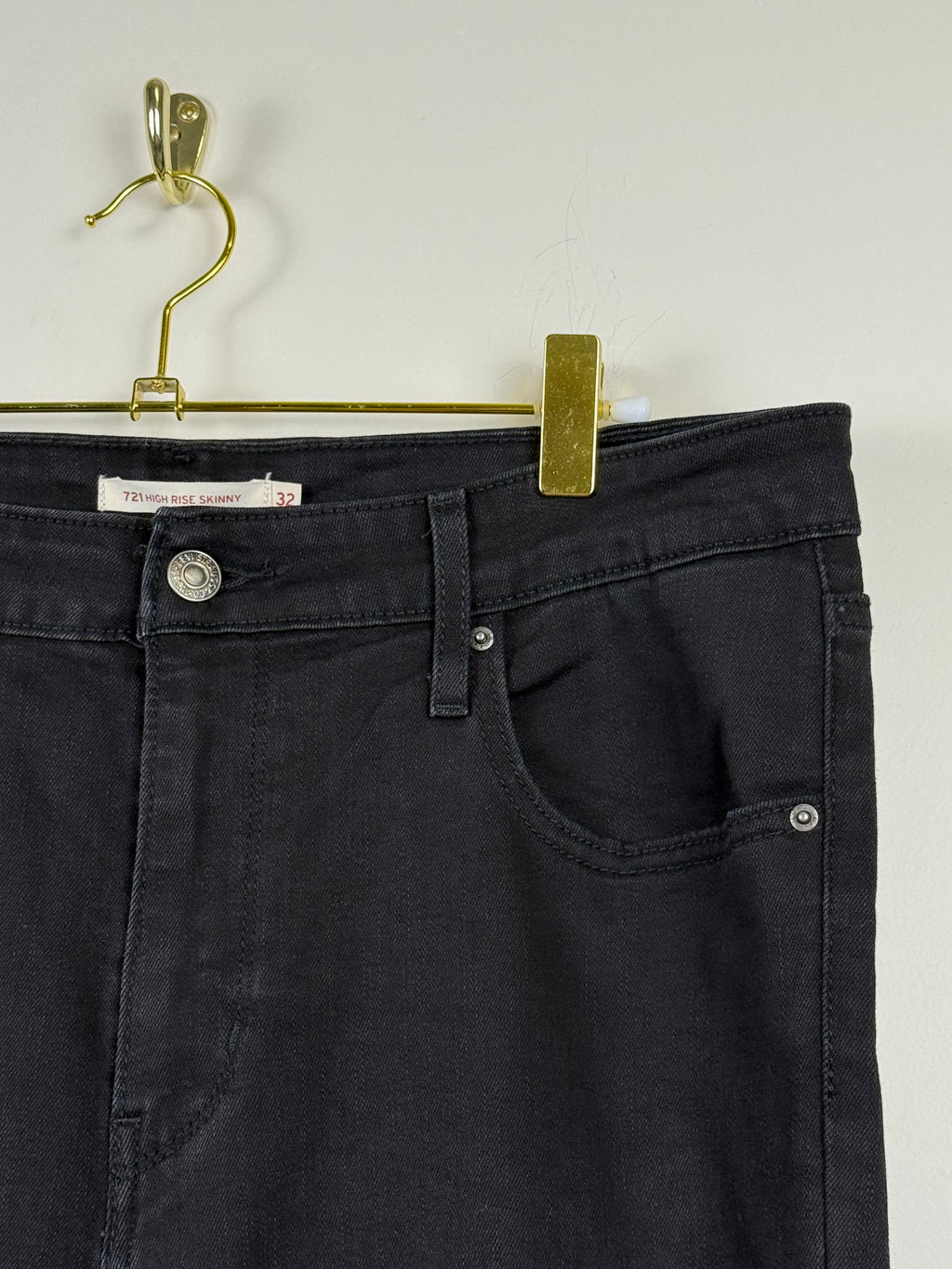 Levi's 721 High Rise Skinny Jeans – Dunkelgrau – Gr. 32