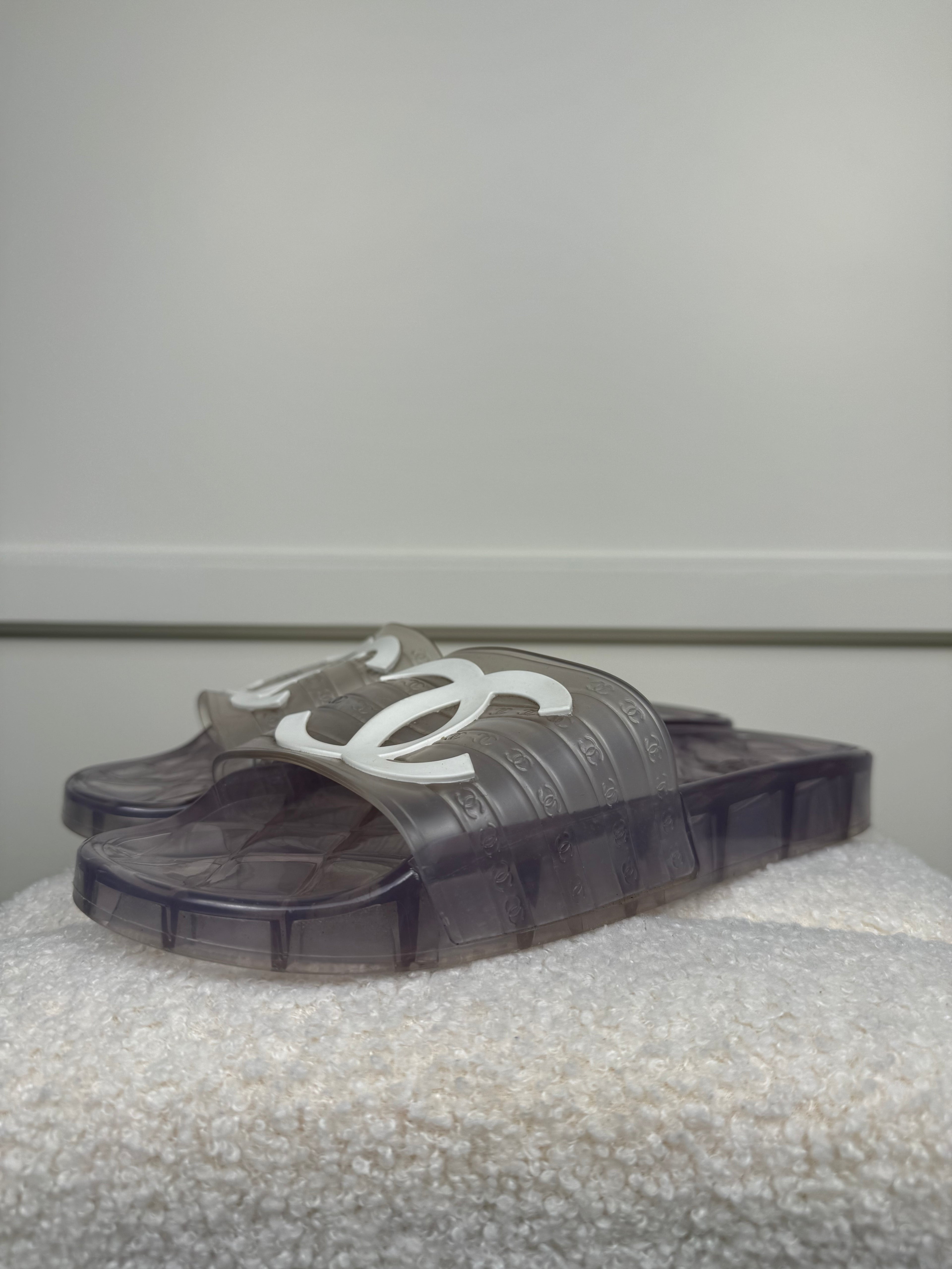 Chanel Transparent Slippers Sz. 40 EU