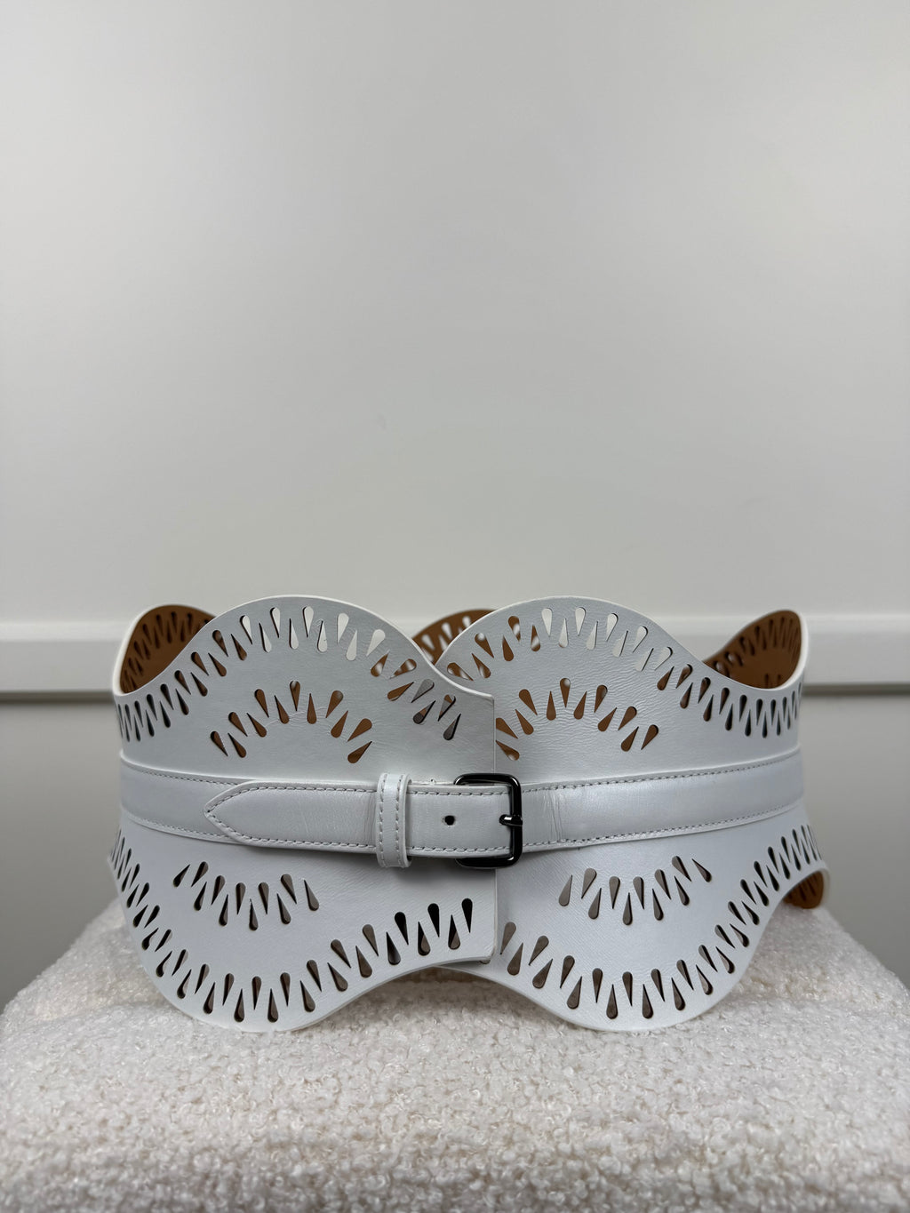 Alaïa Vienne Bustier Belt – Weiss – Gr. 75 cm