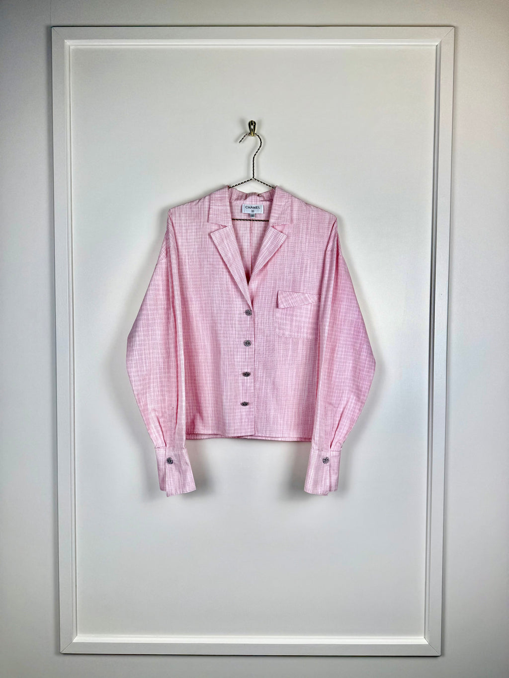Chanel 20P Cotton Shirt Light Pink Sz. 40 DE (42 FR)
