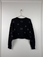 Sandro Pullover mit Strass – Schwarz – Gr. S (1)