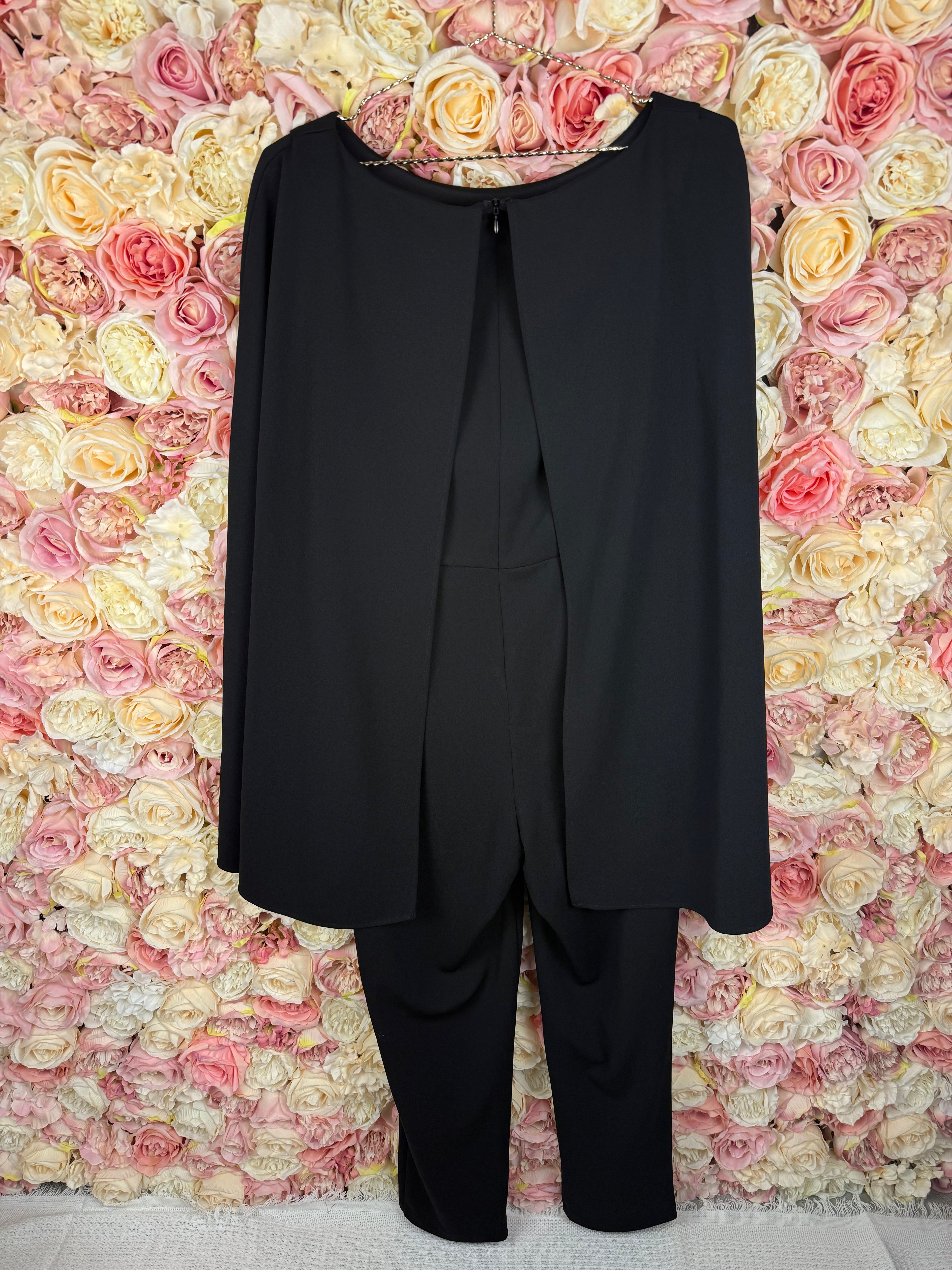 Adrianna Papell Jumpsuit Black Sz. 38 DE