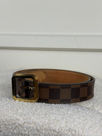 Louis Vuitton Gürtel Damier Ebene – Braun – Gr. 85 cm