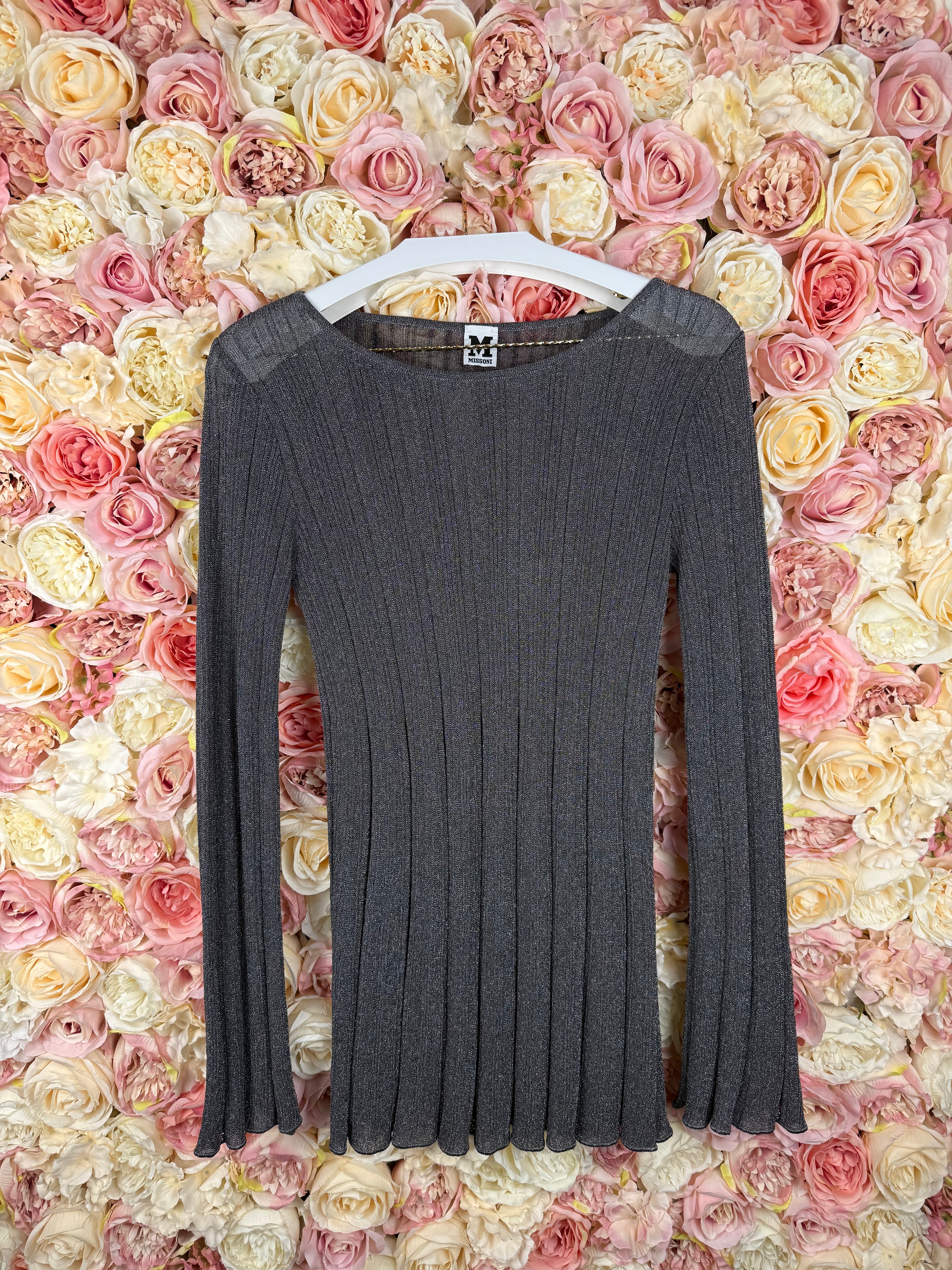 M Missoni Dress Grey Silver Sz. Estm. S