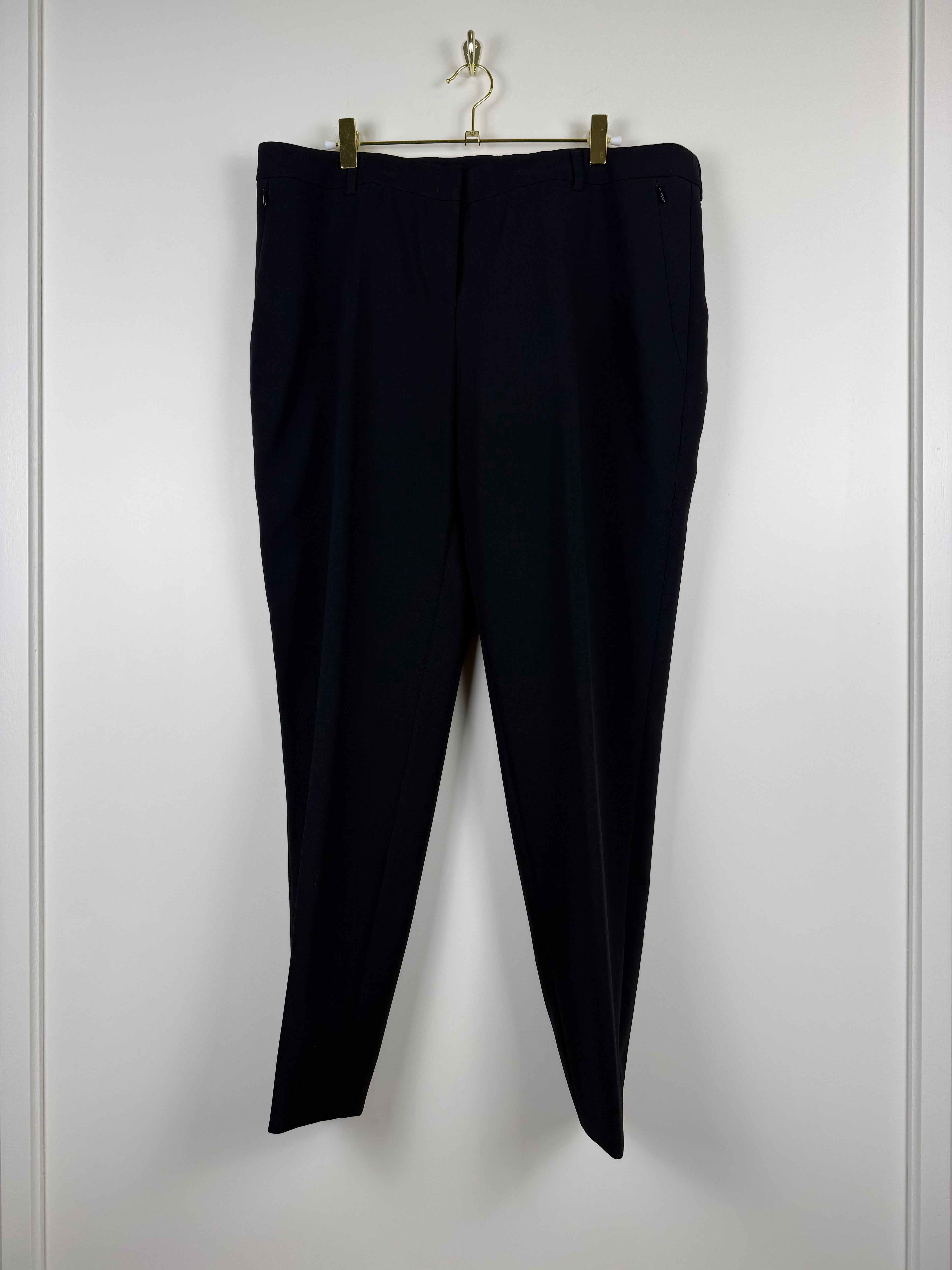 Akris Classic Wool Pants Black Sz. 42 DE