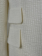 Akris Silk Mix Blazer Cream Sz. 42 DE