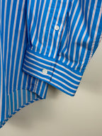 Balenciaga Oversized Cotton Shirt Light Blue Multi Sz. 36 DE (38 FR)