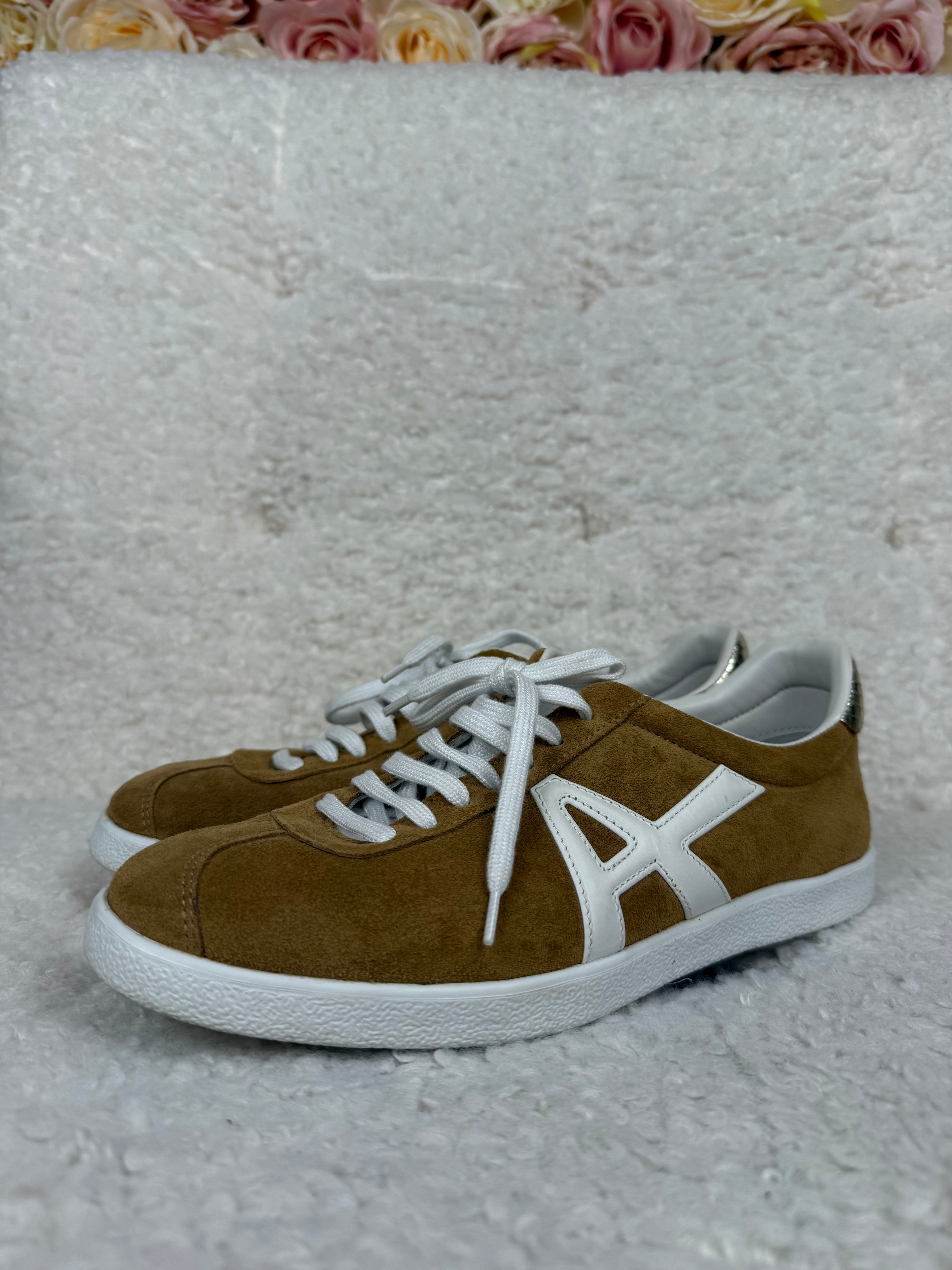 Aquazurra Velour Sneakers Brown Sz. 37 EU