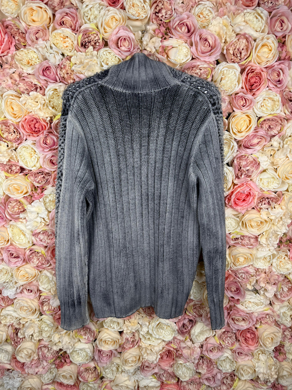 Avant Toi Turtle Neck Sweater Cashmere Mix Grey Sz. S