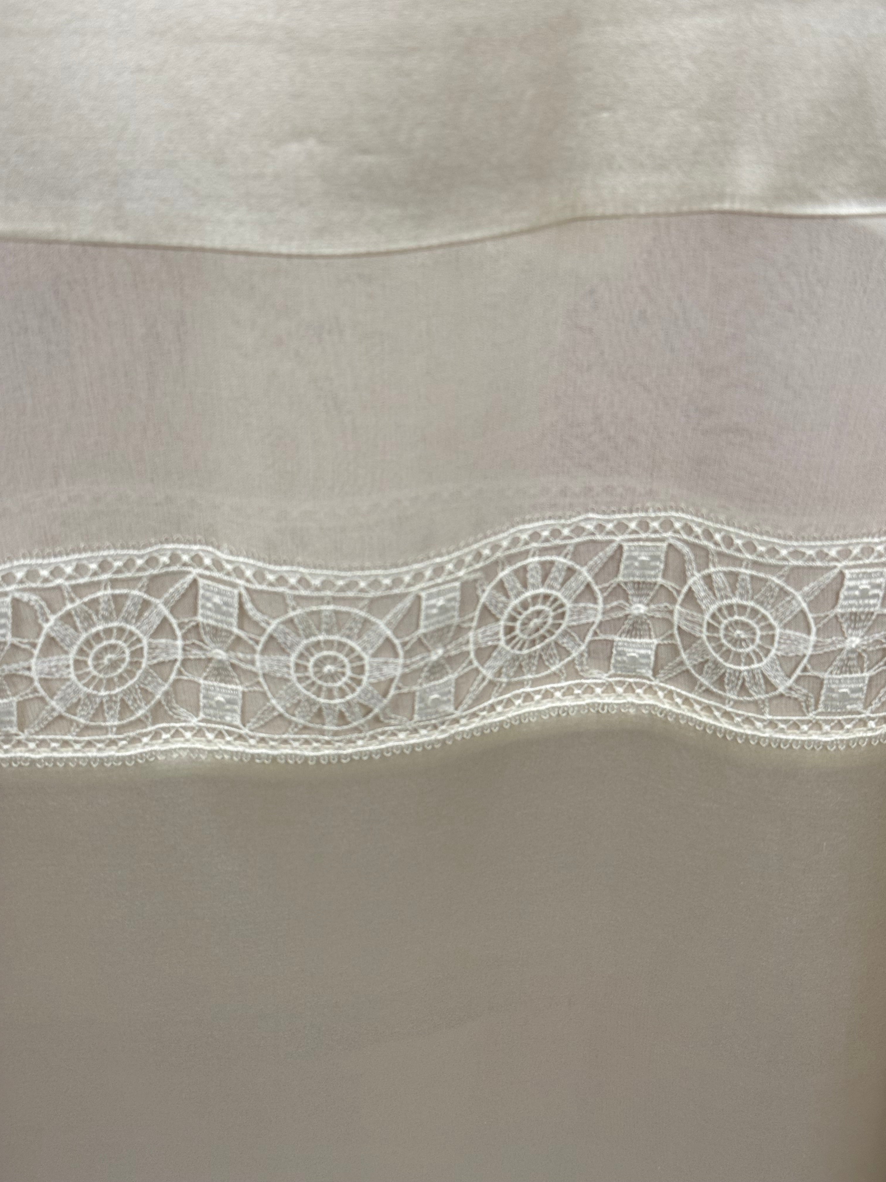 Luminess Silk Beach/Bed Dress White Sz. 3 (L)