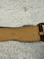 Prada Velour Belt Brown Sz. 90