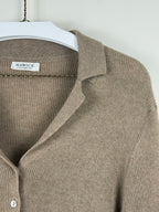 Hawick Cashmere Strickjacke – Camel – Gr. S