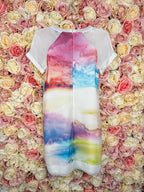 Karen Millen Dress White Multi Sz. 34 DE
