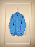 Balenciaga Oversized Cotton Shirt Light Blue Multi Sz. 36 DE (38 FR)