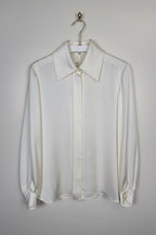 Chanel Silk Blouse Cream Sz. 42 DE (44 FR)