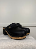 Chanel Leather Clogs Black Sz. 39 EU