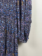Isabel Marant Étoile Kleid mit Blumenprint – Blau – Gr. 36 DE (38 FR)