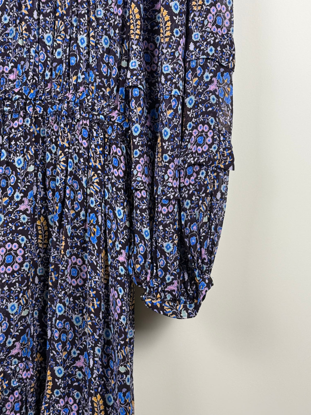 Isabel Marant Étoile Kleid mit Blumenprint – Blau – Gr. 36 DE (38 FR)