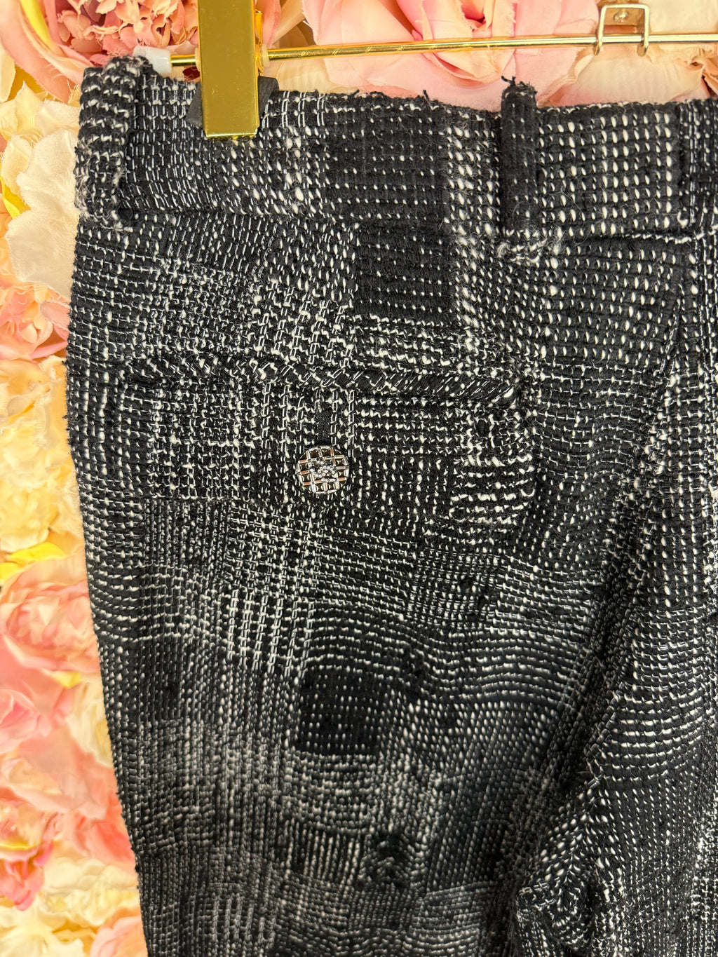 Chanel 22A Tweed Pants Grey Sz. 32 DE (34 FR)