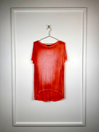 Avant Toi Oversized T-Shirt Green & Orange Sz. M