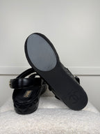 Chanel 2021 Leather Sandals Black Sz. 40 EU