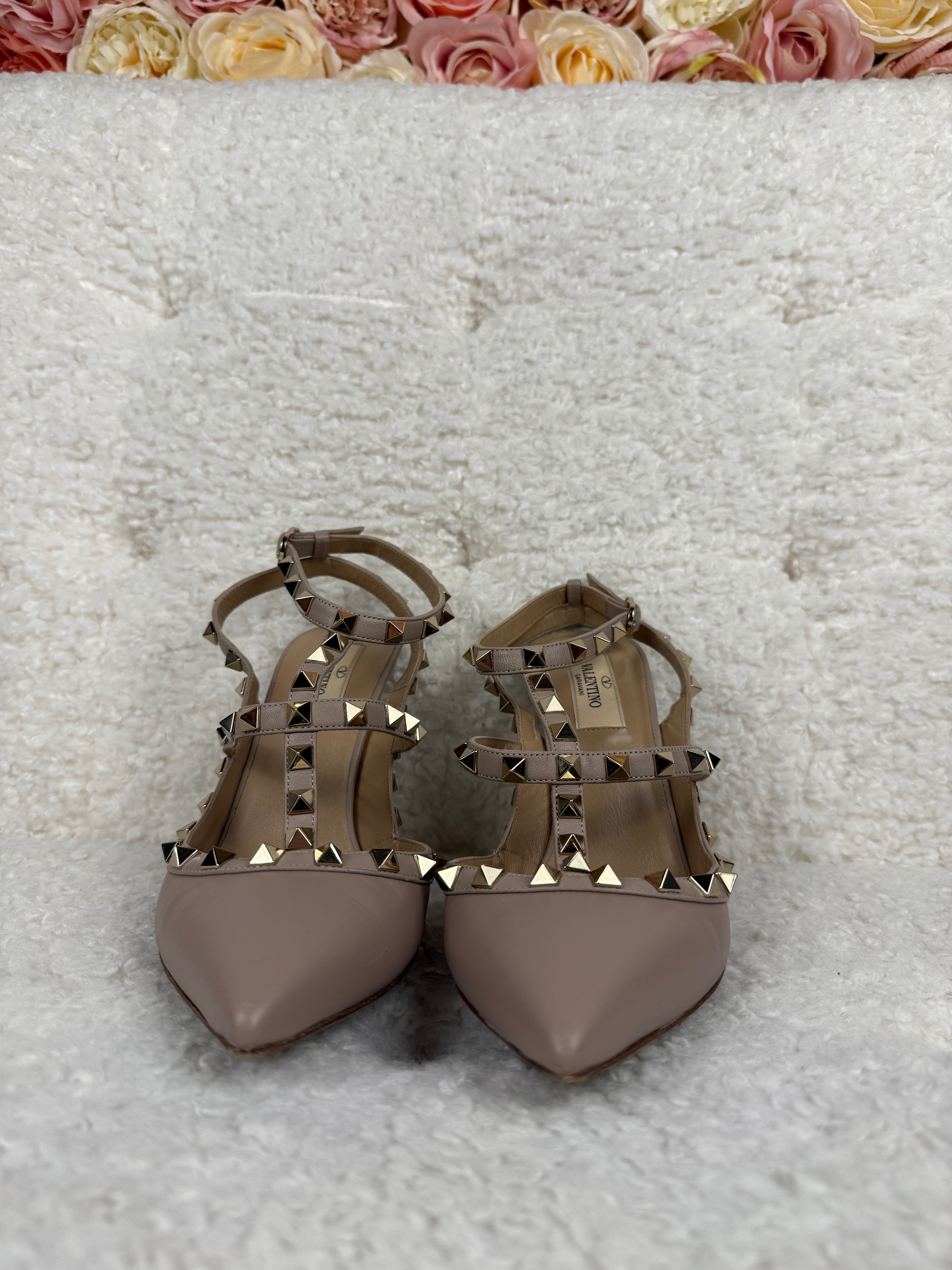 Valentino Rockstud Heels Nude Sz. 38.5 EU