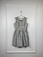 Blugirl Blumarine Kleid mit Schmucksteinen – Silber – Gr. 38 DE