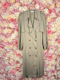 Faith Connexion Thin Trench Coat Green Sz. M