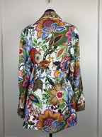 Etro Silk Jacket with Belt Multi Sz. 34 DE (38 IT) oversized