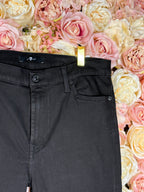 7 for all Mankind "High Waist Skinny" Jeans Black Sz. 32