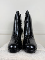 Vero Moda Stiefel aus geprägtem Lack – Schwarz – Gr. 39 EU