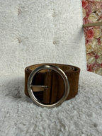 Prada Velour Belt Brown Sz. 90