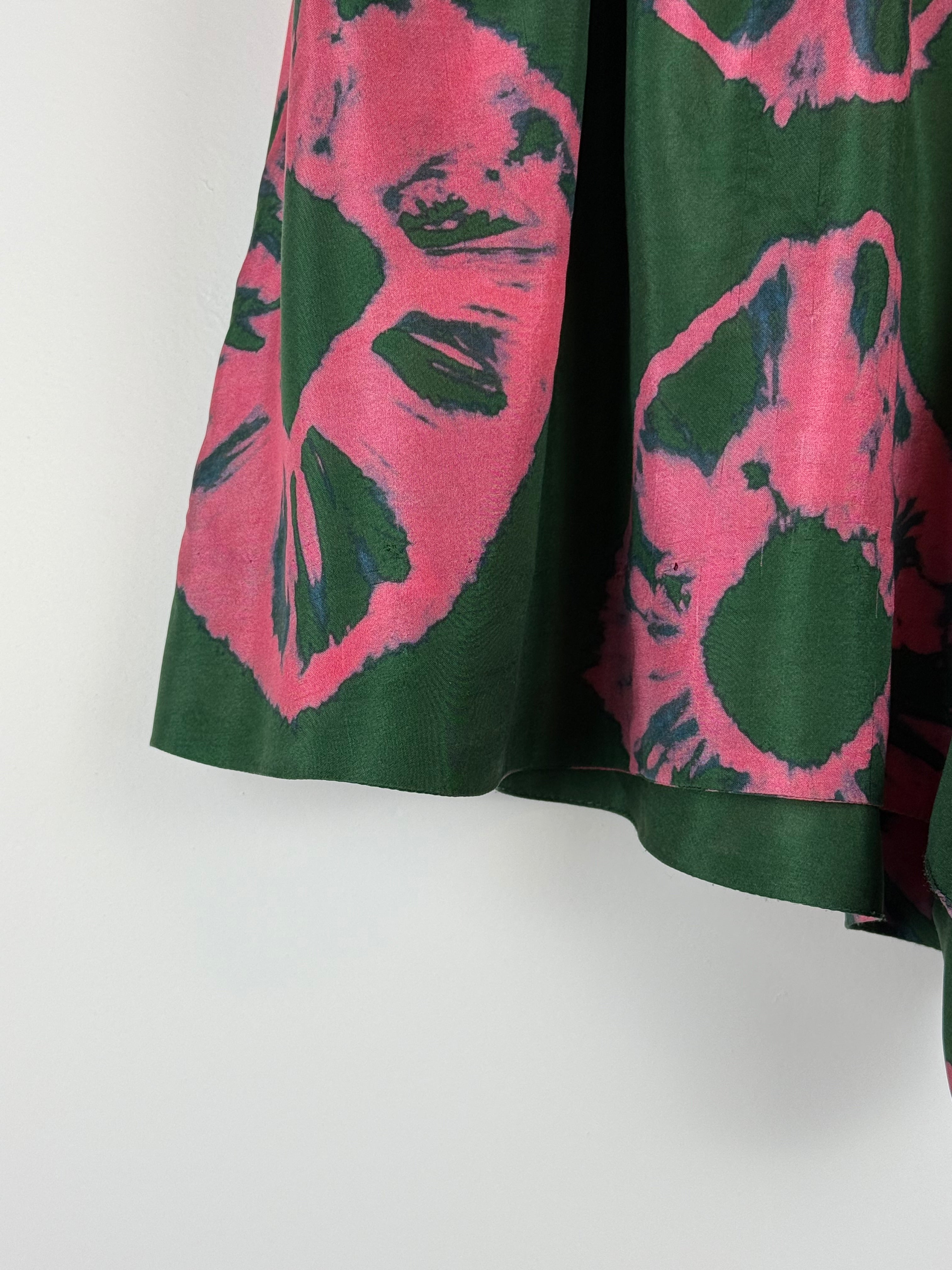 Zimmermann Shorts mit Blumenprint – Grün/Pink – Gr. M (1)