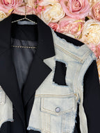 Le Nic & McCoy Jacket Black Jeans Sz. M