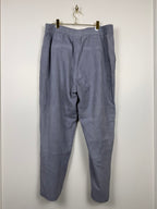 Iris von Arnim Leather Pants Grey & Taupe Sz. 42 DE