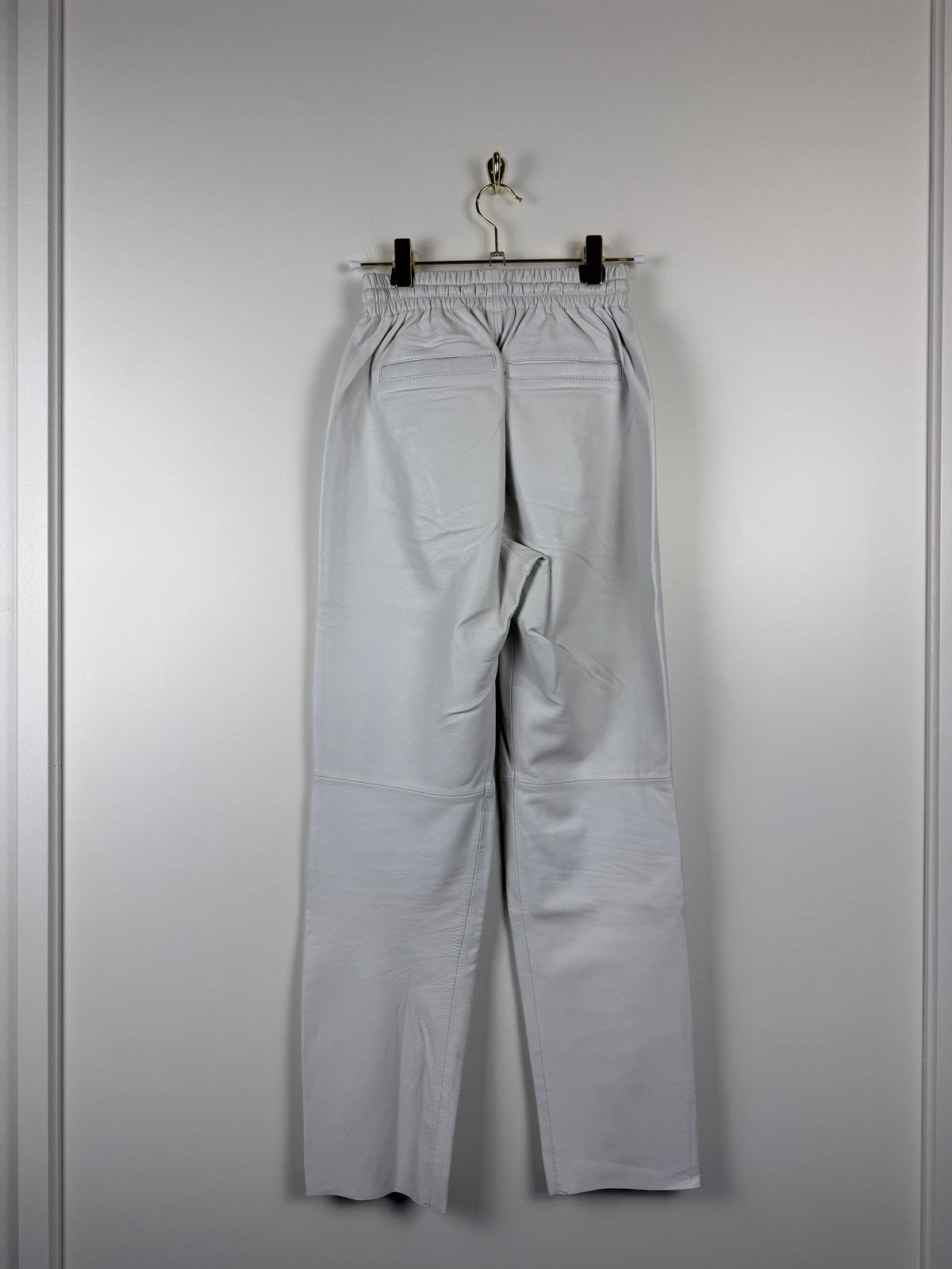 Oakwood Hose „Gift“ aus Schafsleder – Ecru – Gr. XS