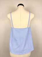 Ewa Herzog Striped Cotton Top Blue White Sz. 36 DE