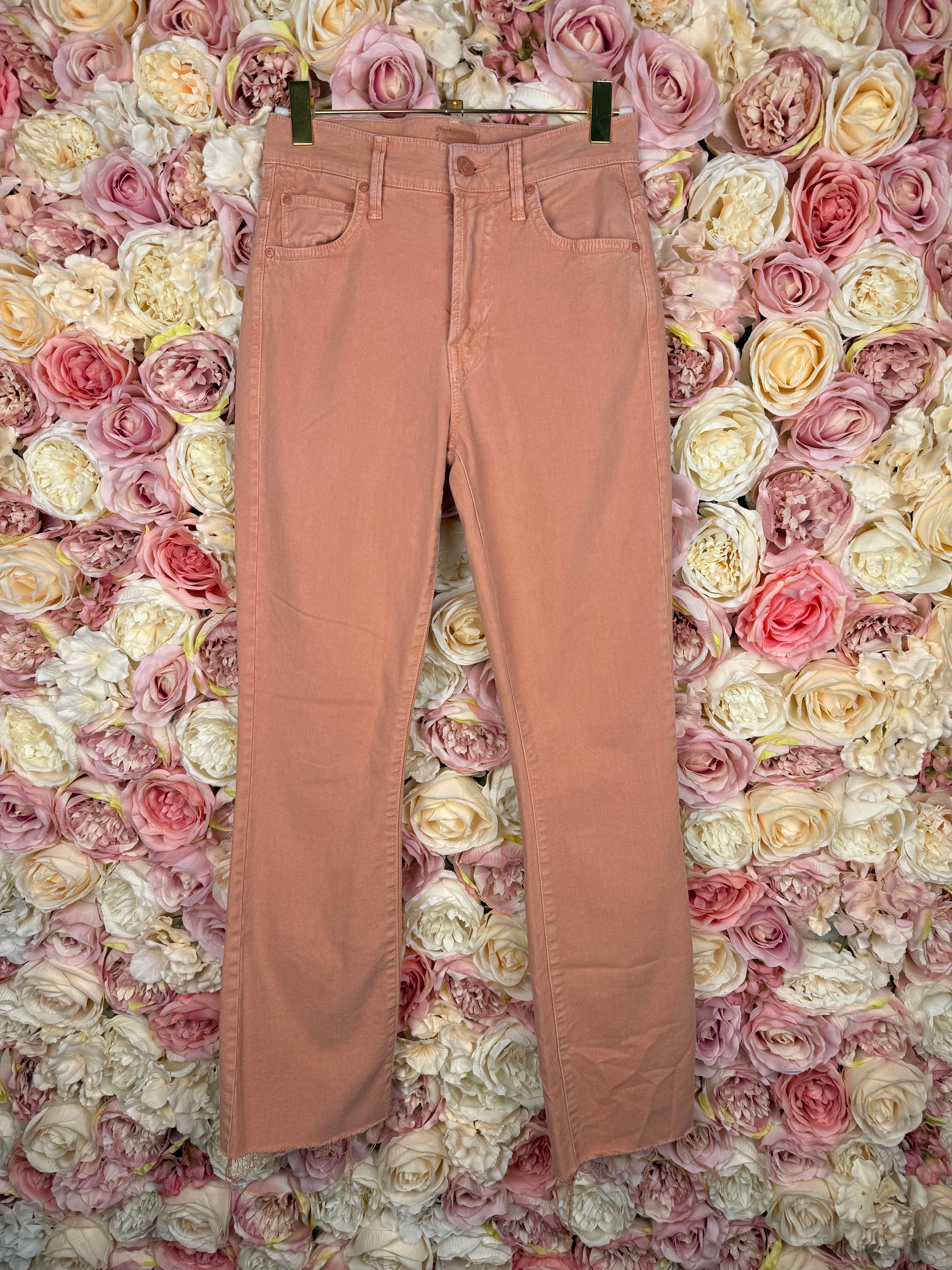 Mother Jeans "The insider ankle fray" Coral Sz. 25