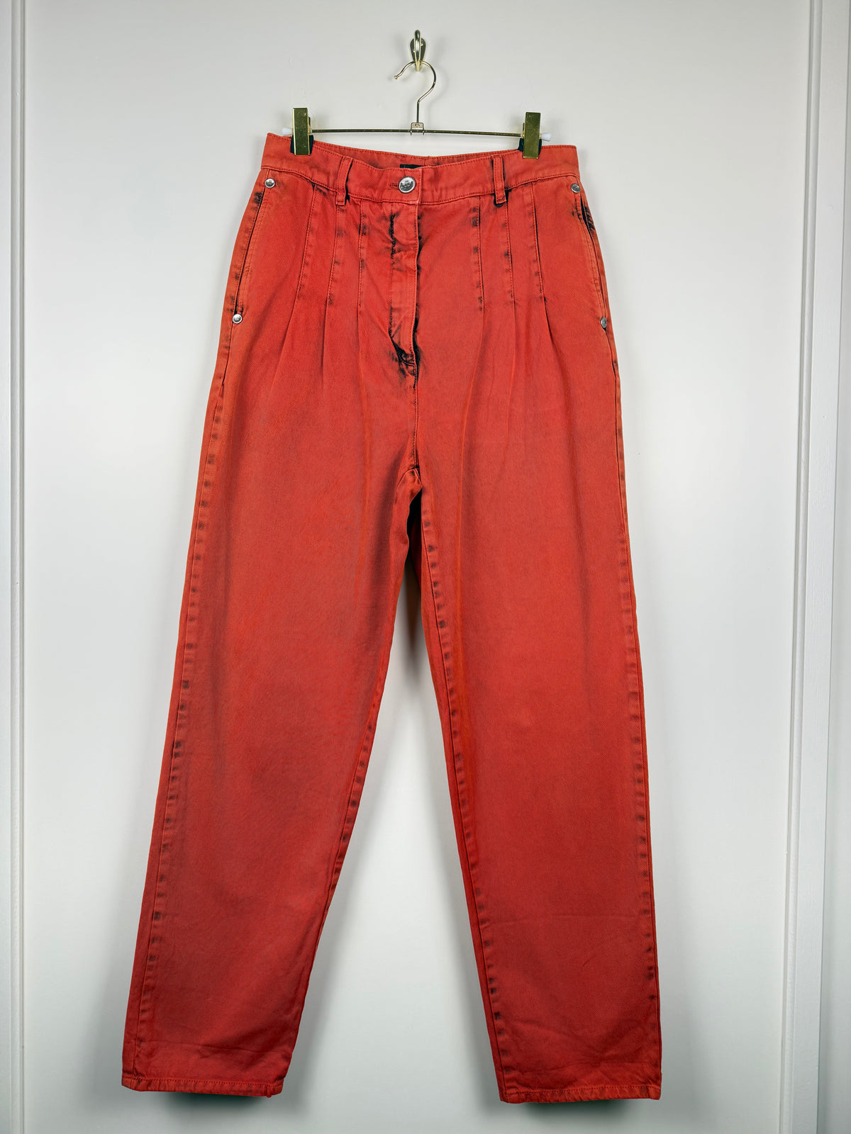 Chanel 20S Boyfriend Jeans Red Sz. 38 DE (40 FR)