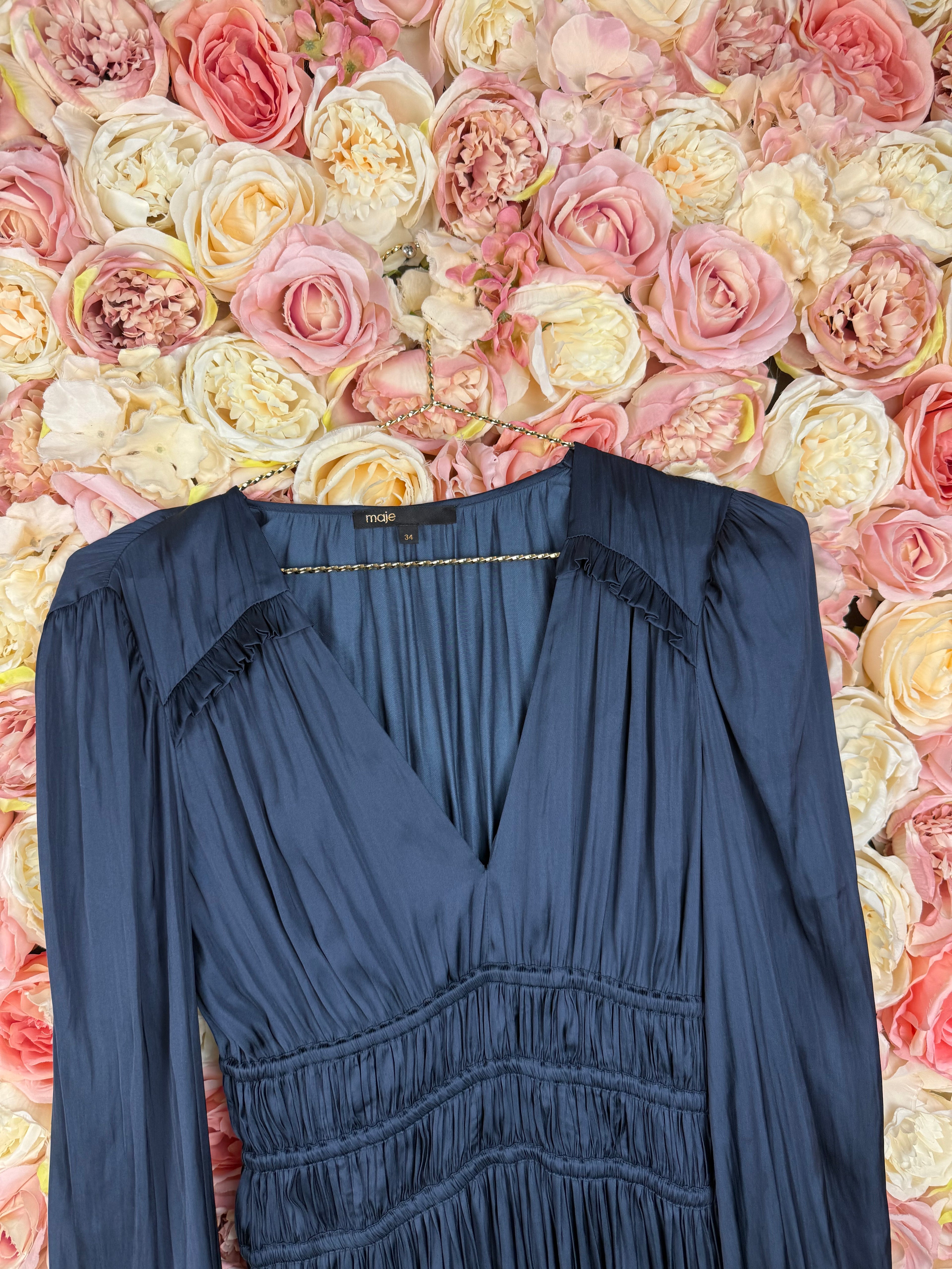 Maje Dress Dark Blue Sz. 32 DE (34 FR)