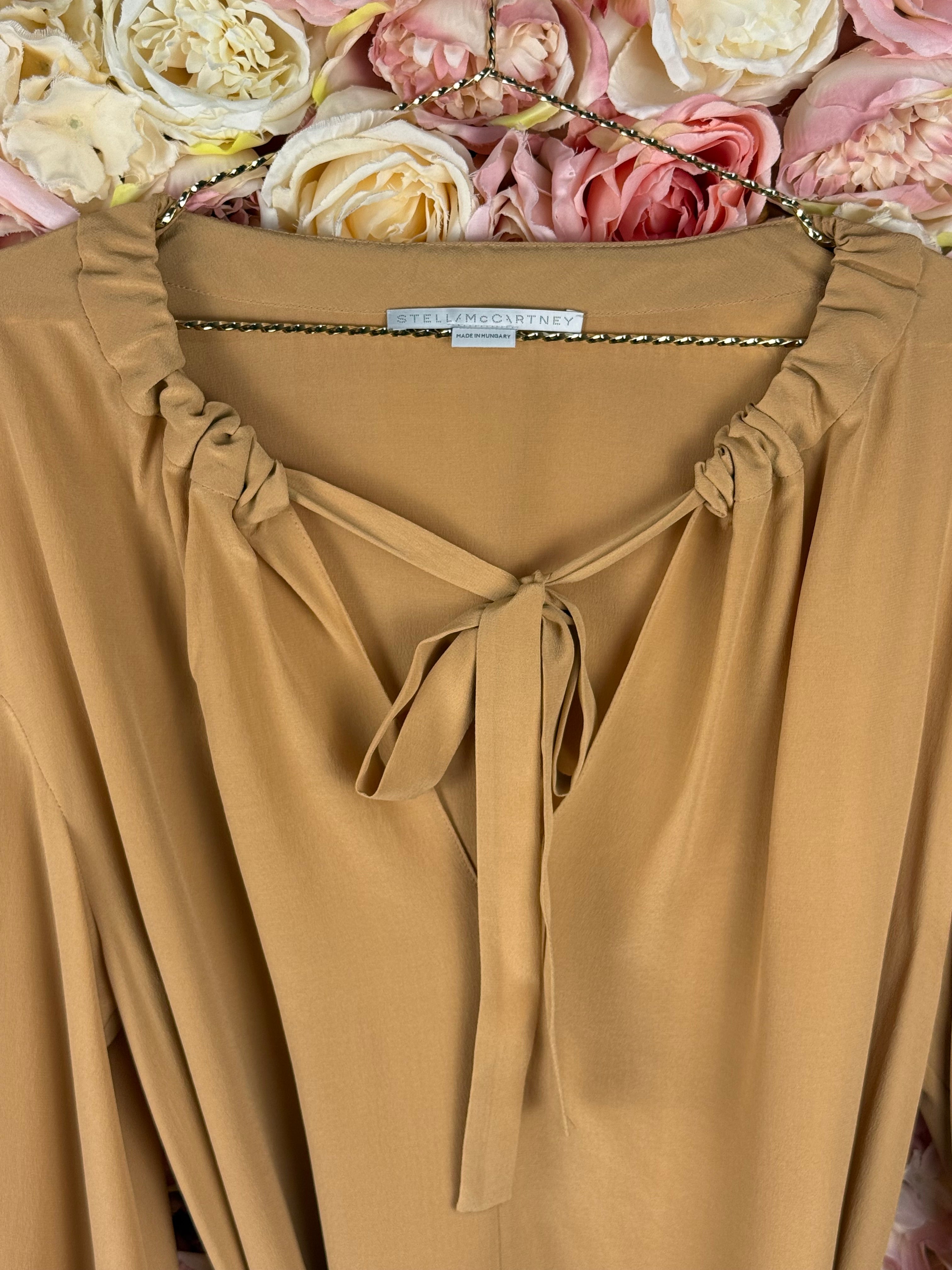 Stella McCartney Oversized Blouse Beige with Belt Sz. 36 DE (40 IT)