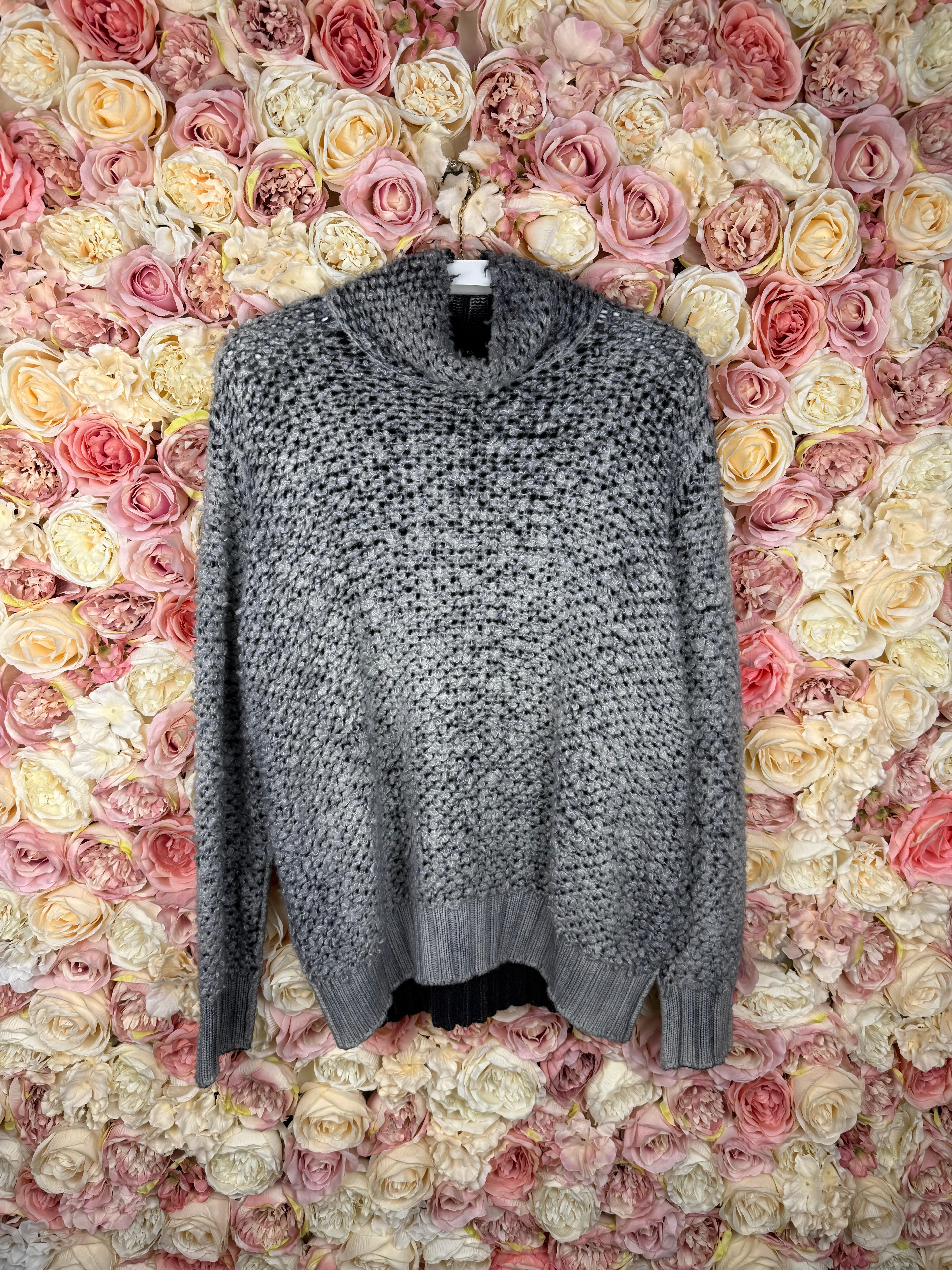 Avant Toi Turtle Neck Sweater Cashmere Mix Grey Sz. S
