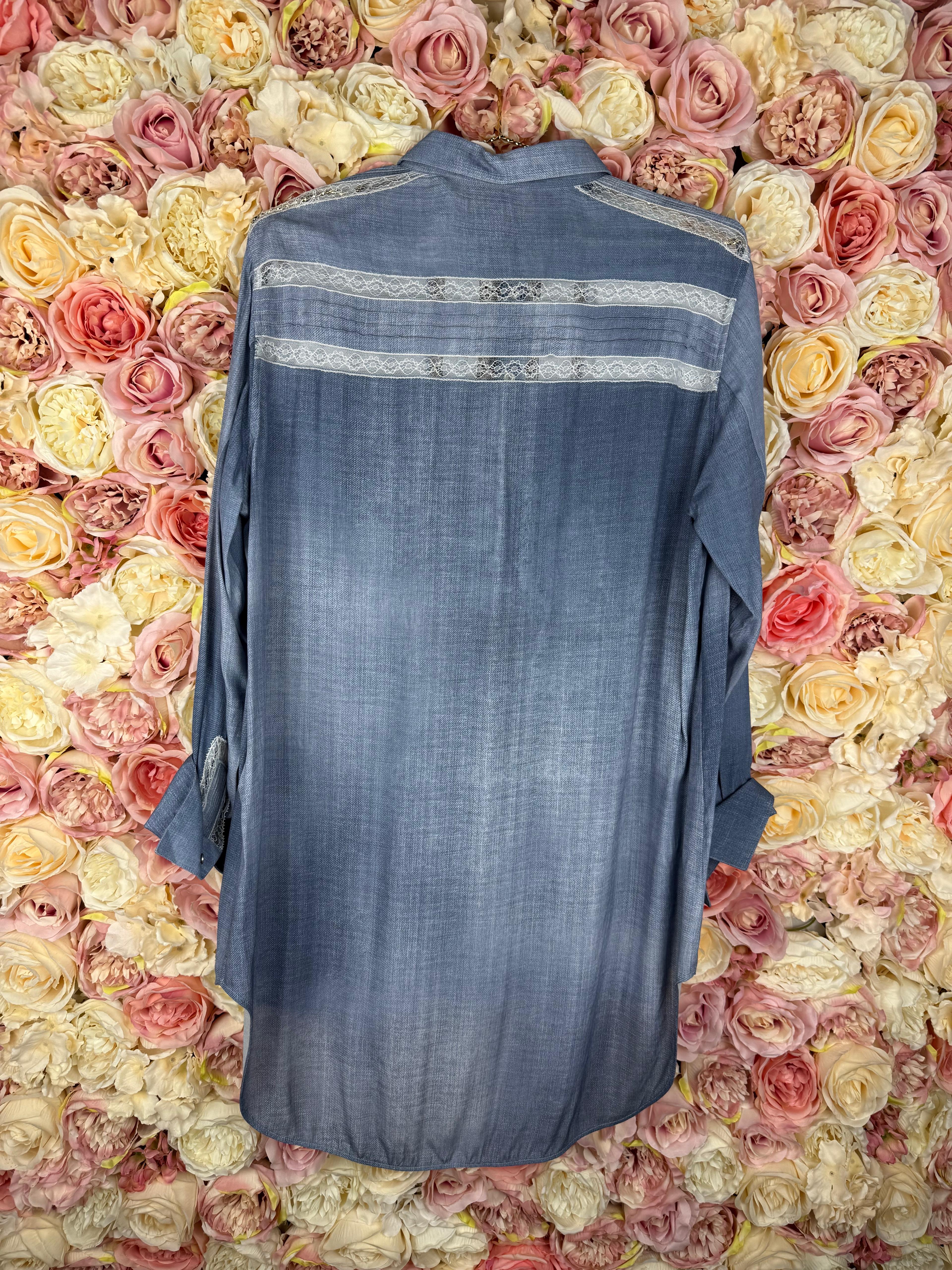 Ermanno Scervino blouse jeans look