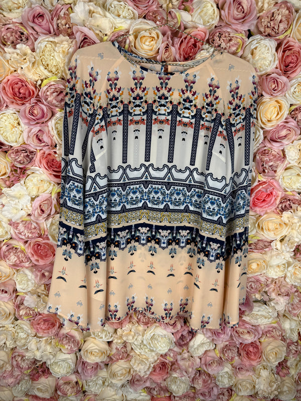 Etro Blouse Peach Multicolour