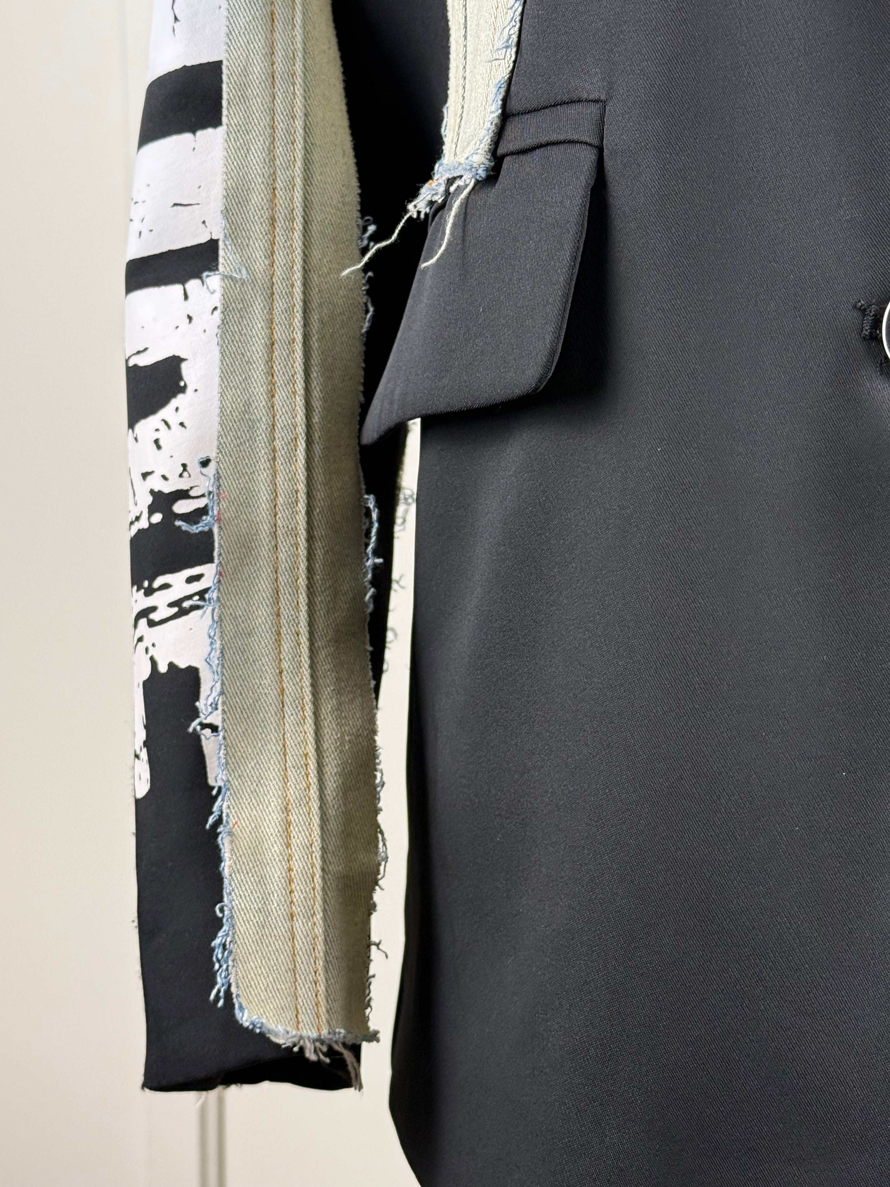 Le Nic & McCoy Jacket Black Jeans Sz. M
