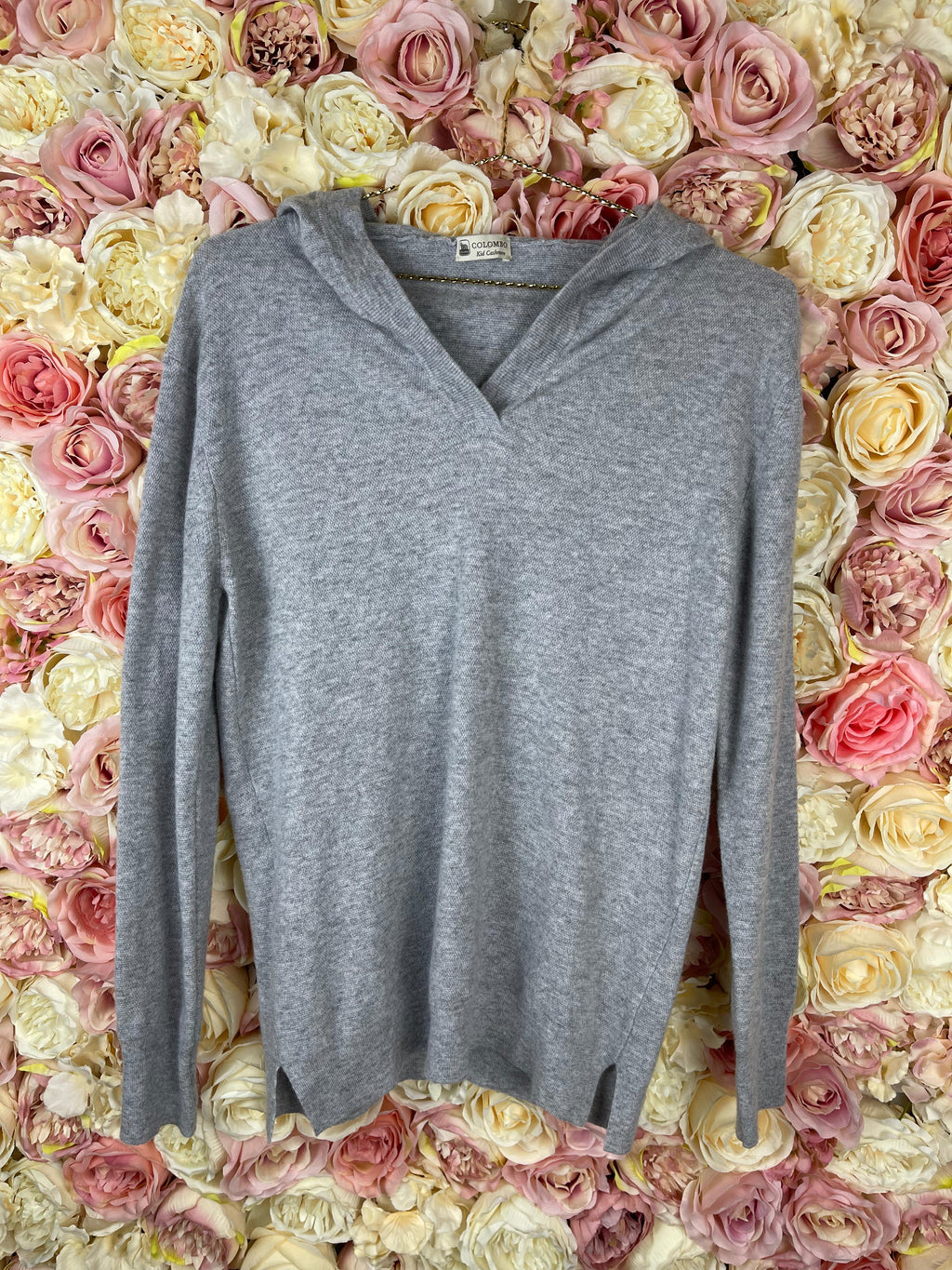 Colombo Cashmere Sweater Light Grey Sz. 38 DE