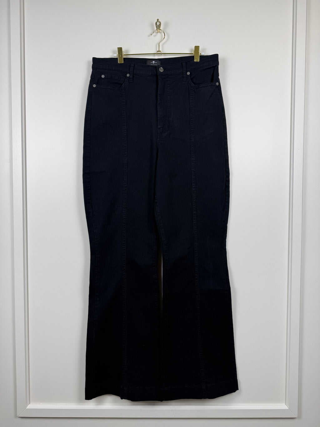 7 For All Mankind The Ultra High Rise Dojo Jeans – Schwarz – Gr. 32