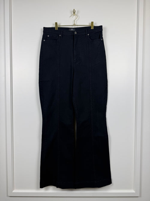 7 For All Mankind The Ultra High Rise Dojo Jeans – Schwarz – Gr. 32