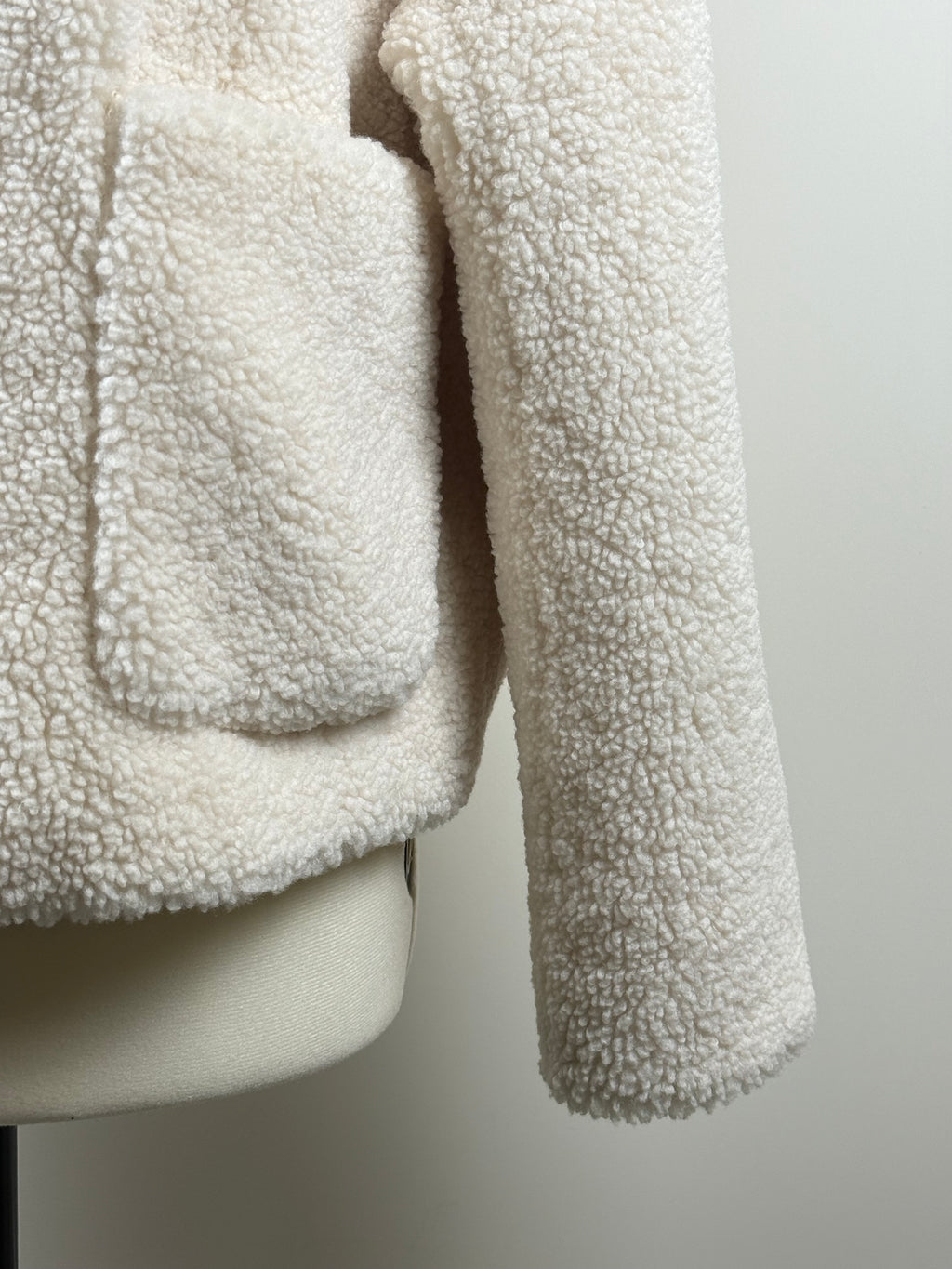 Betta Corradi Teddy-Jacke – Weiss – Gr. M